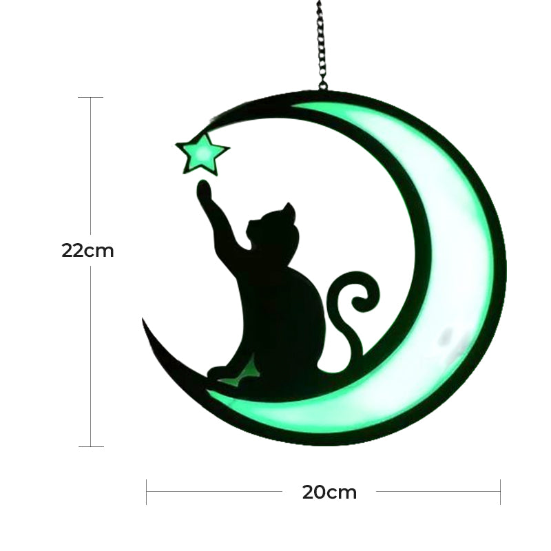 Moon Black Cat Dekorationen