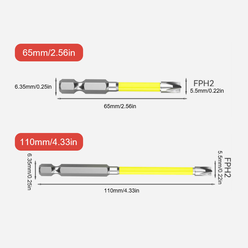 Kreuz- und Schlitz-Schraubendreher-Bits für Elektriker