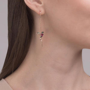 Mesdames Elegant Kolibri Strass Earrstecker