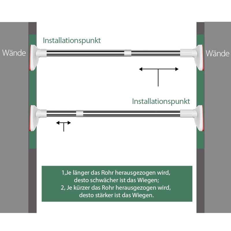 🔥Teleskopkleidung Rod aus Edelstahl