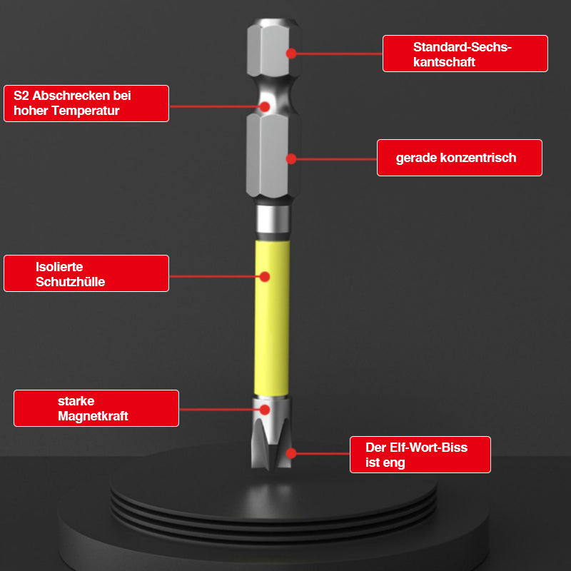 Kreuz- und Schlitz-Schraubendreher-Bits für Elektriker