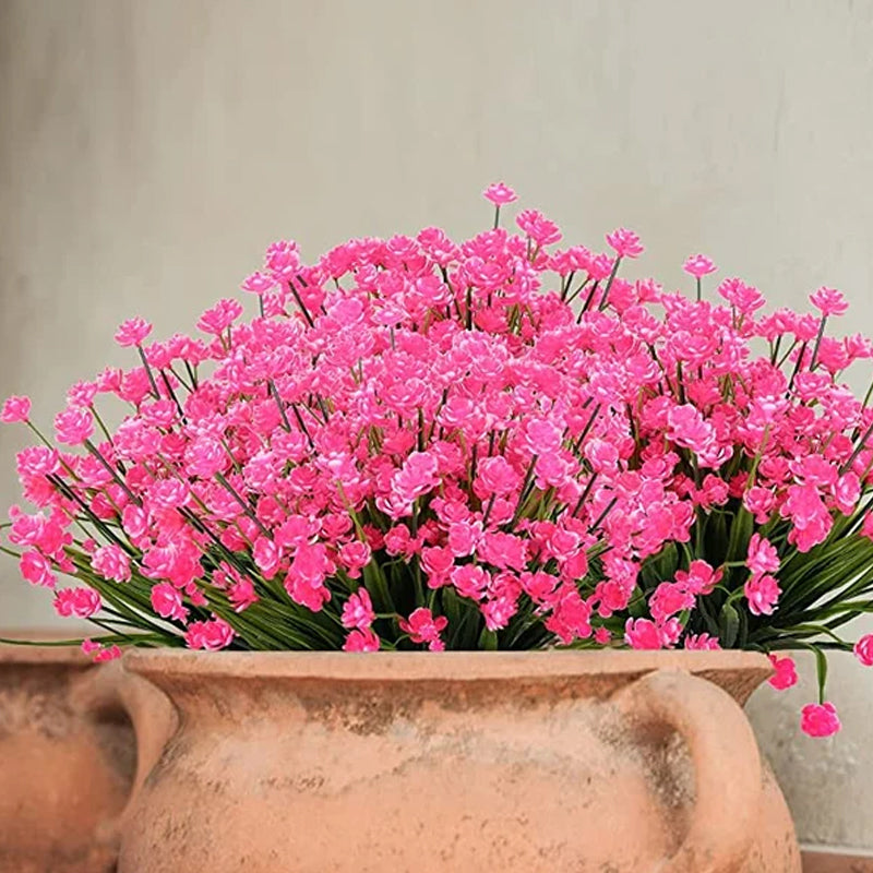 Künstliche Blumen im Freien