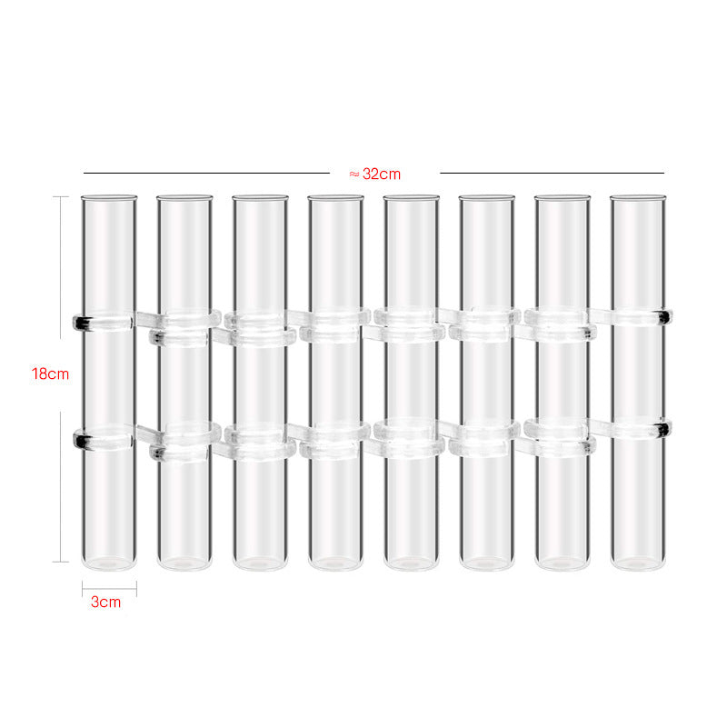 Kreative Reagenzglasvase aus Glas