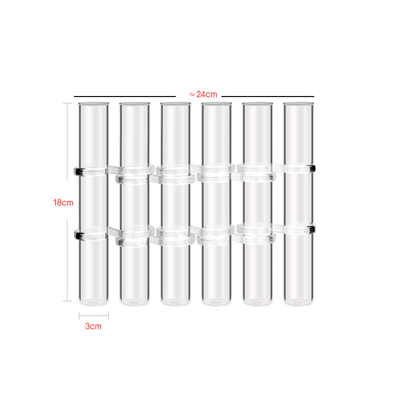 Kreative Reagenzglasvase aus Glas